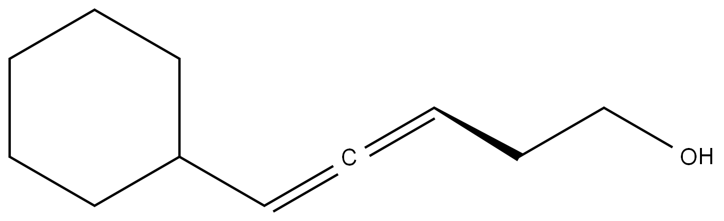 (S)-5-cyclohexylpenta-3,4-dien-1-ol Struktur